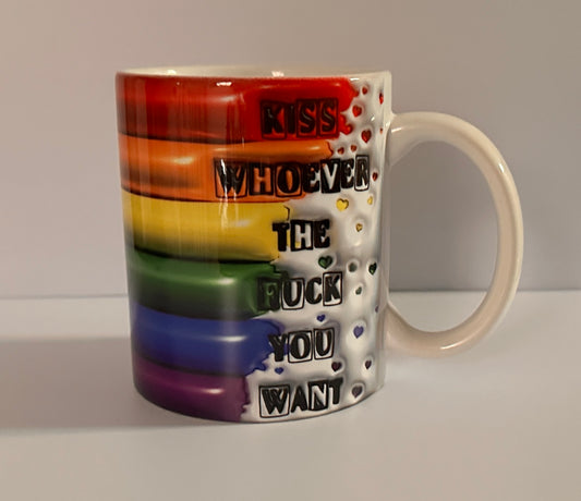 Pride Kiss Who You Want Mug