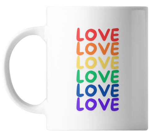 Love love Pride mug